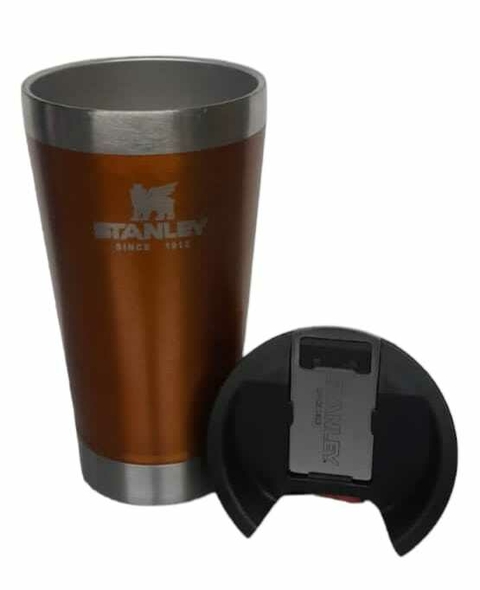 VASO CON ABRIDOR SIMIL STANLEY 600 ML DORADO