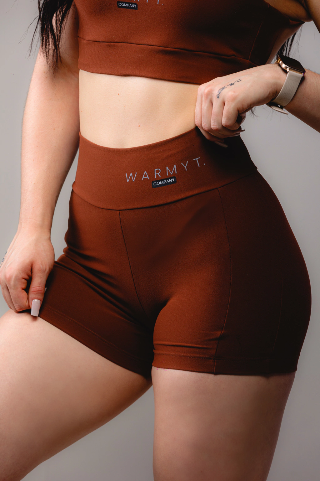 Shorts Athenis - Marrom