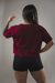 Imagem do Cropped Oversized 'Collecion 024 - Bordo