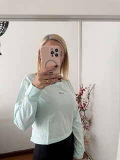 Remera Cotton manga larga, Verde Menta