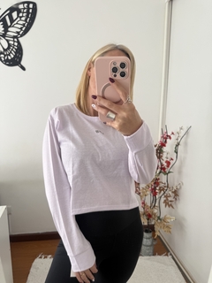 Remera Cotton manga larga, Lila