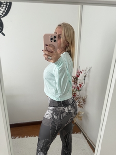 Remera Cotton manga larga, Verde Menta - comprar online