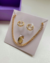 Kit Presente Dourado: Colar + Argolinhas + Anel Regulável