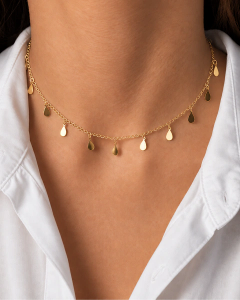 Colar Gotinhas - Dourado
