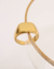 Anel Quadrado Regulável - Dourado - comprar online