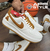 Nike Air Force Lakers Branco e Caramelo