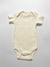 Body Canelado Manga Curta Off White