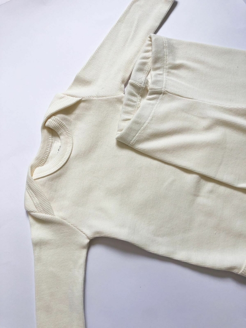 Conjunto Canelado Off-White