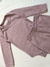Conjunto Suedine Listrado Lilás
