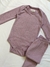 Conjunto Suedine Listrado Lilás - comprar online