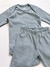 Conjunto Suedine Listrado Azul