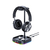 Soporte de auriculares RGB con 3 puertos USB 2.0 y puerto AUX integrado de 0.138