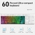 Teclado gamer mini RGB 60% CHONCHOW, gaming sensacion mecánico en internet