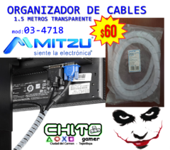 ORGANIZADOR DE CABLES 1.5 METROS. 03-4718
