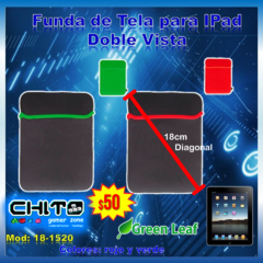 FUNDA PARA TABLET DOBLE VISTA GREEN LEAF 18-1520