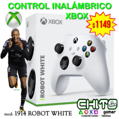 CONTROL INALÁMBRICO XBOX MICROSOFT 1914 ROBOT WHITE