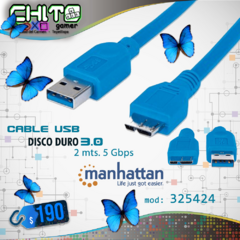 CABLE DISCO DURO EXTERNO 3.0 5Gbps MANHATTAN 325424