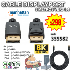 CABLE DISPLAYPORT 3 metros MANHATTAN 355582