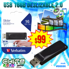 USB 16GB vel. 2.0 VERBATIM #98696