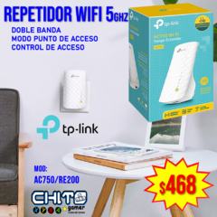 REPETIDOR WIFI 2.4 Y 5GHz TP-LINK AC750/RE200