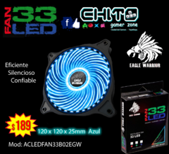 VENTILADOR LED 120mm EAGLE WARRIOR ACLEDFAN33B02EGW