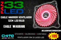VENTILADOR GAMER LED EAGLE WARRIOR ACLEDFAN33R01EGW