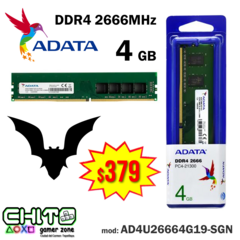RAM PARA PC DDR4 4GB ADATA AD4U26664G19-SGN