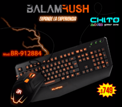 KIT TECLADO Y MOUSE GAMER BALAMRUSH BR-912884