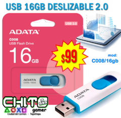 USB 16GB Vel. 2.0 ADATA C008/16gb