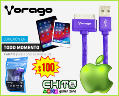 CABLE USB DOCK IPHONE 30 Pines VORAGO CAB-118 - comprar en línea