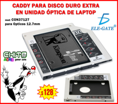 ADAPTADOR DE DISCOS ÓPTICOS A DISCOS 2.5" CADDY ELE-GATE CON37127