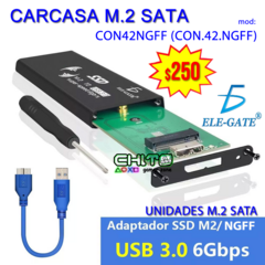 CARCASA DE MEMORIAS M.2 SATA ELE-GATE CON42NGFF (CON.42.NGFF) - comprar en línea