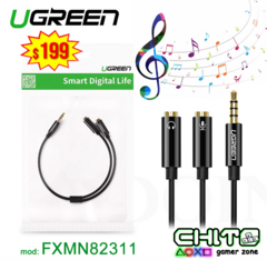 ADAPTADOR DE 2 JACK 3.2 A 1 JACK 3.5 UGREEN FXMN82311