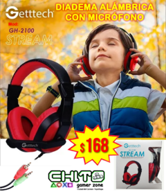 DIADEMA CON MICRÓFONO GETTTECH GH-2100