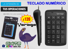 TECLADO NUMÉRICO VORAGO KB-105