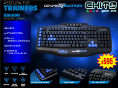 TECLADO GAMER GAME FACTOR KBG600