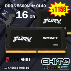 RAM DDR5 5600Mhz CL40 KINGSTON KF556S40IB-16 - comprar en línea