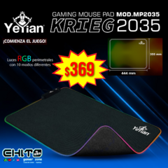 MOUSEPAD RGB GAMING YEYIAN KRIEG 2035