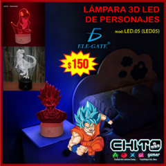 LÁMPARA LED 3D DE PERSONAJES ELE-GATE LED.05