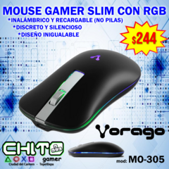 MOUSE GAMER SLIM RGB Vorago MO-305