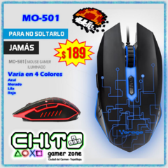MOUSE GAMER ALÁMBRICO ILUMINADO 3200dpi VORAGO MO-501