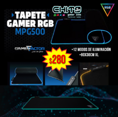 MOUSEPAD Xl RGB GAMEFACTOR MPG500