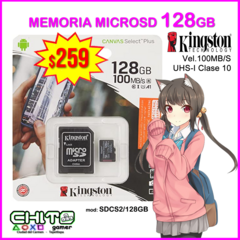 MICROSD 128GB KINGSTON SDCS2/128GB - comprar en línea
