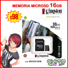 MICROSD 16GB KINGSTON SDCS2/16GB