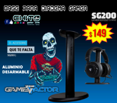 BASE DE DIADEMA GAMER GAMEFACTOR SG200