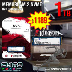 TARJETA DE MEMORIA M.2 NVMe NV3 KINGSTON SNV3S/1000G