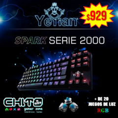 TECLADO MECÁNICO GAMER YEYIAN SPARK SERIE 2000