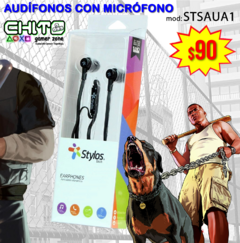 AUDIFONOS CON MICROFONO STYLOS STSAUA1