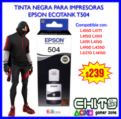 TINTA NEGRA PARA IMPRESORAS EPSON ECOTANK T504B