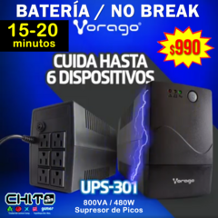 BATERÍA NO BREAK 800va 15-20min VORAGO UPS-301